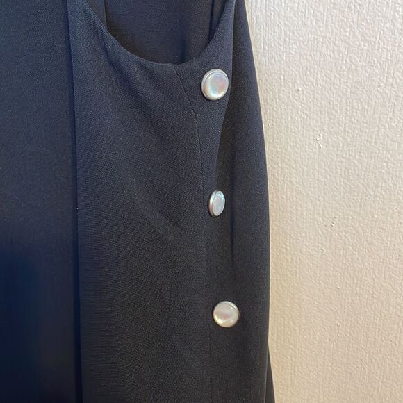 Derek Lam Buckle Cut Out Midi Dress Black 0 - Picture 7 of 12